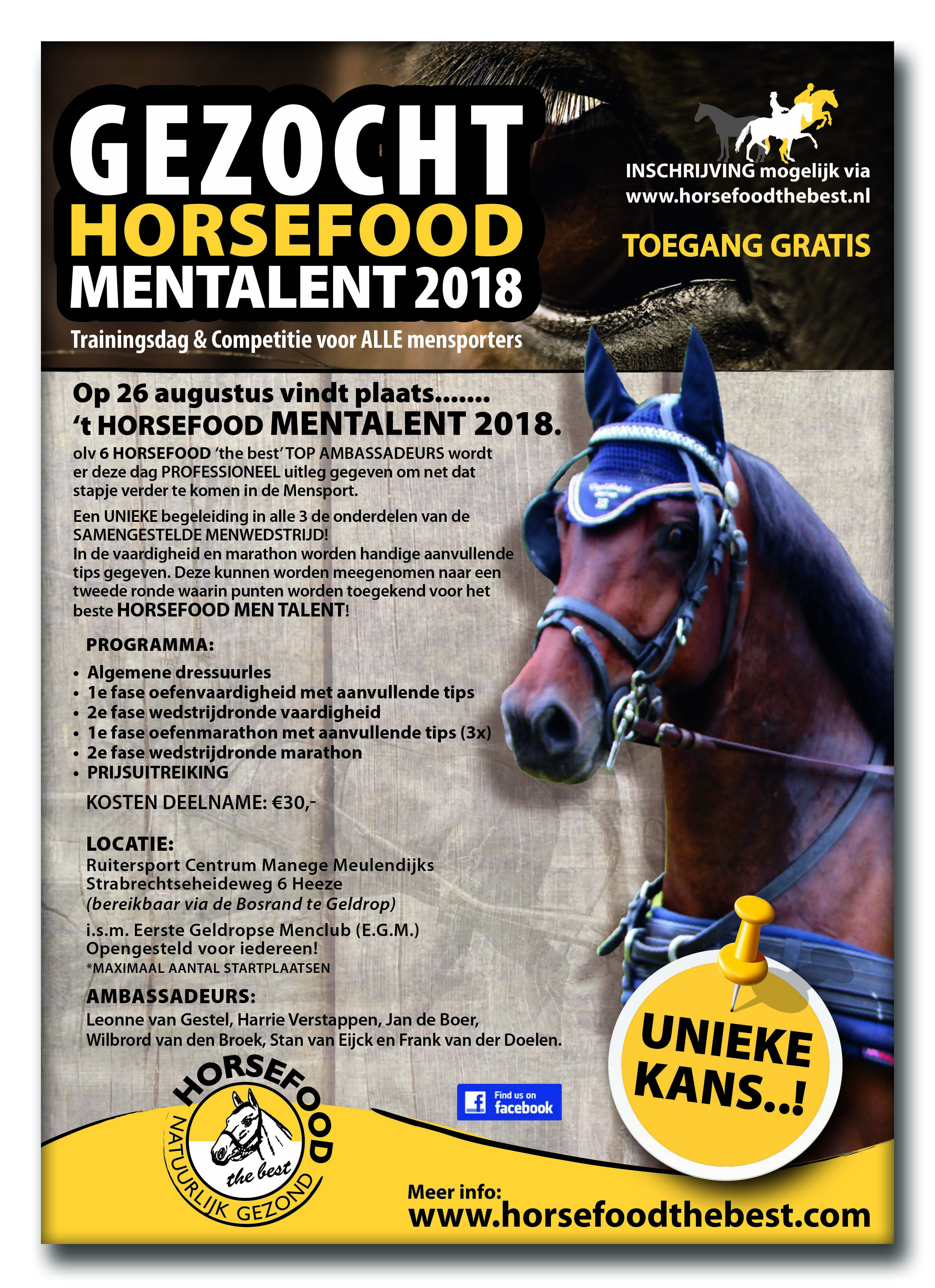 Horsefood Men Talent 2018