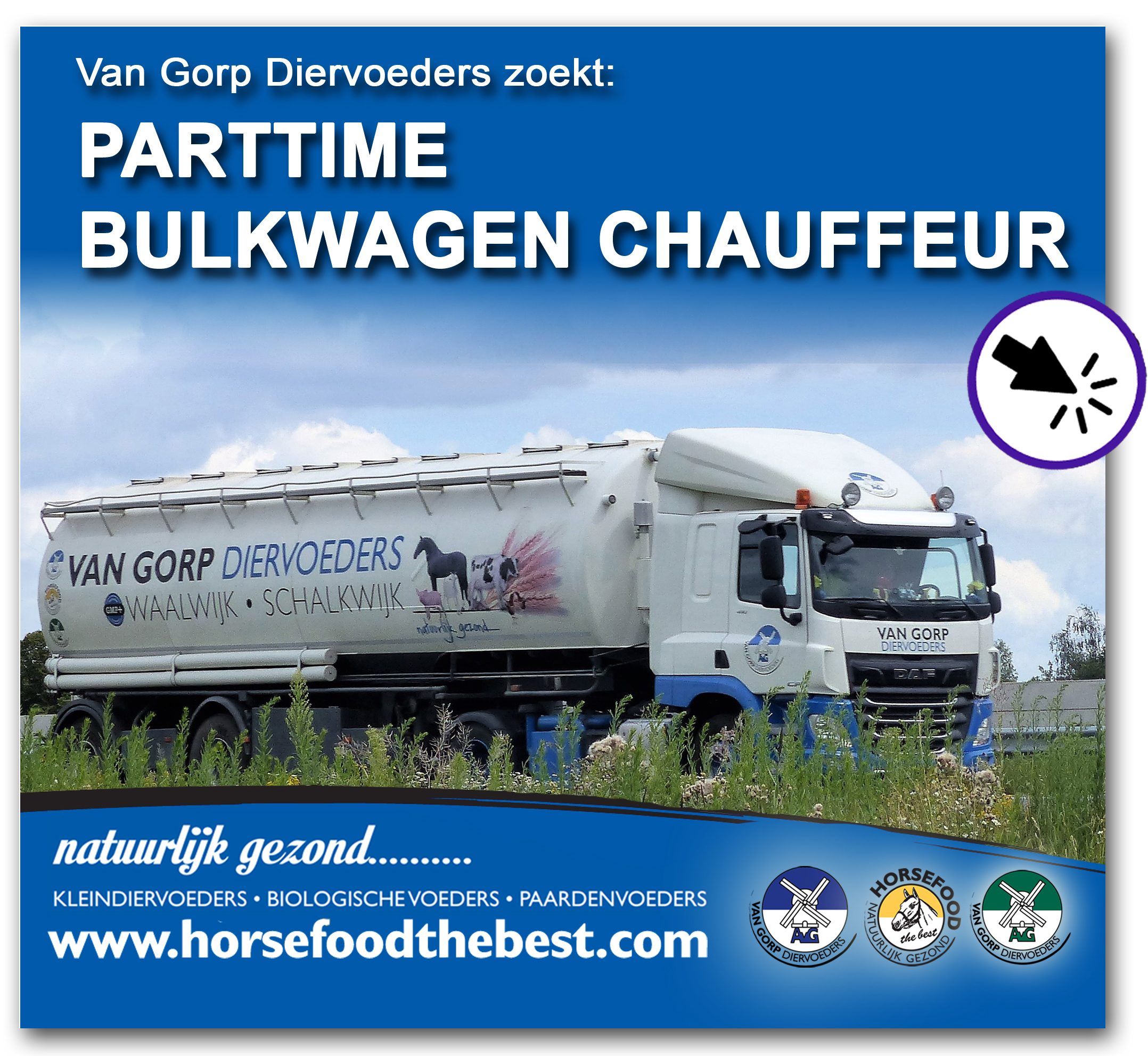 Advertentie bulkwagenchauffeur