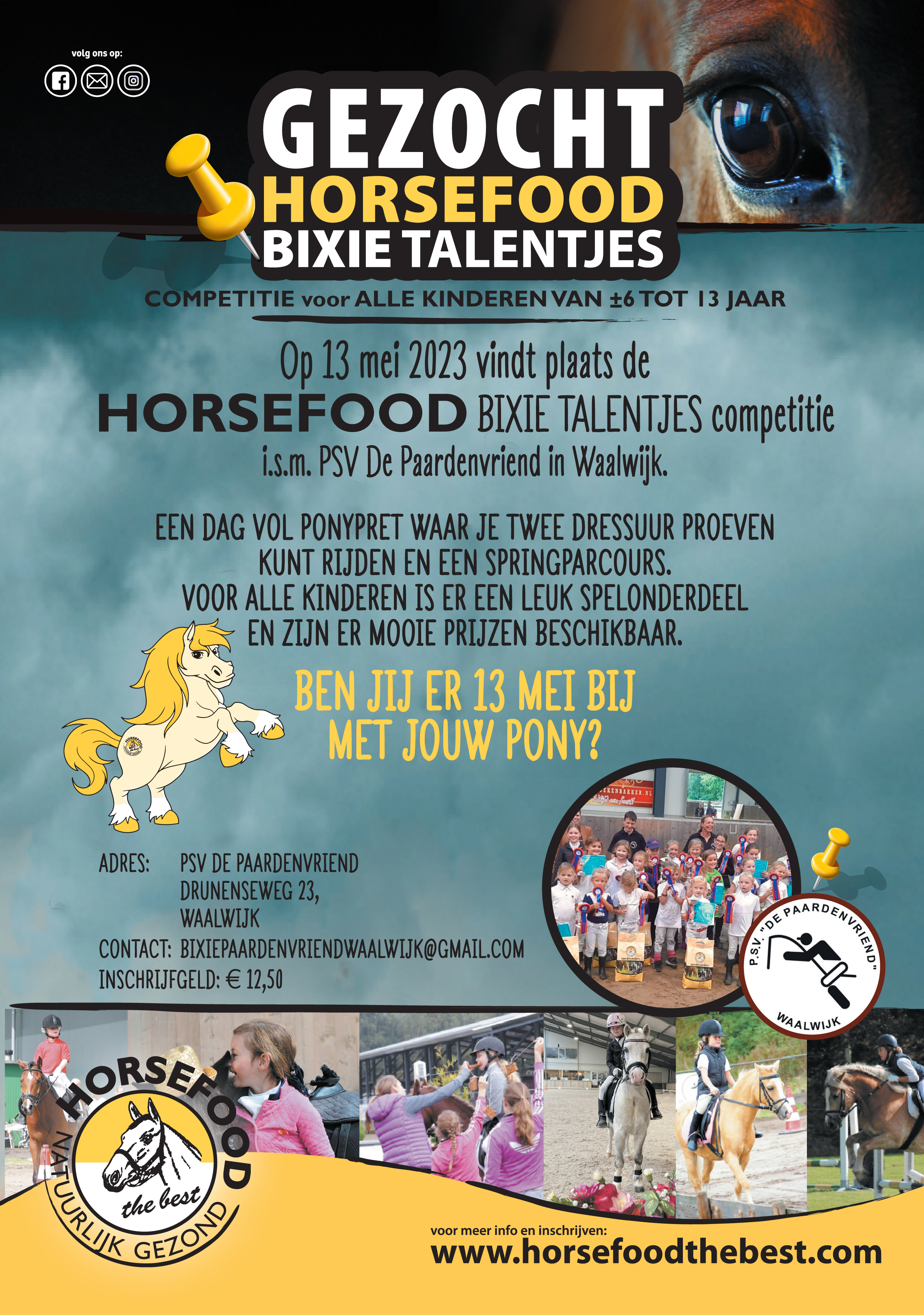 Horsefood Bixie Talentjes Flyer 2023