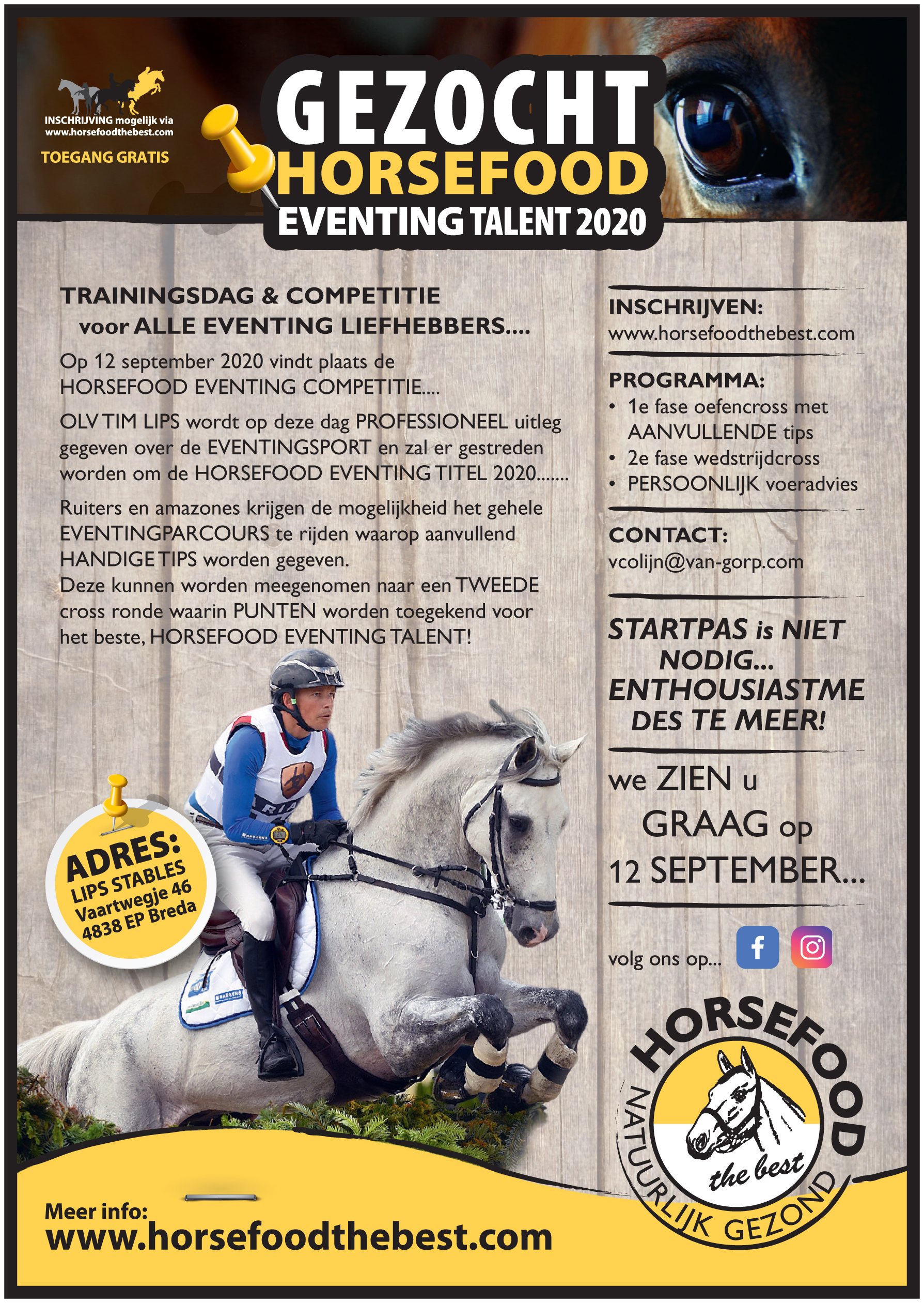 Horsefood Eventing Talent 2020